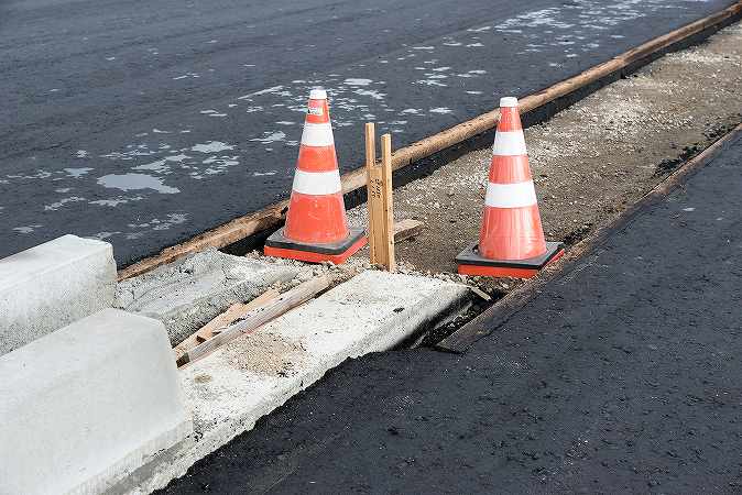 道路工事現場