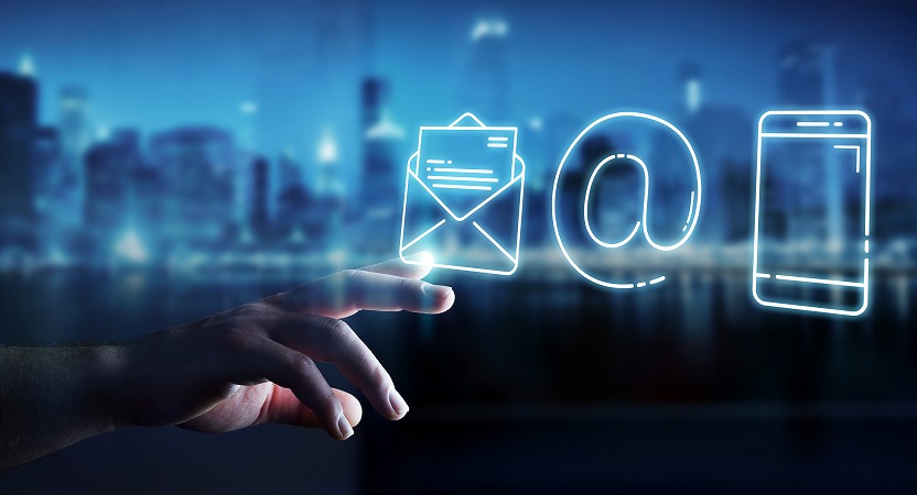 電話メールアイコン 立体